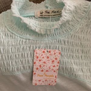 FreePeople (NWT) cute thin pleated shirt